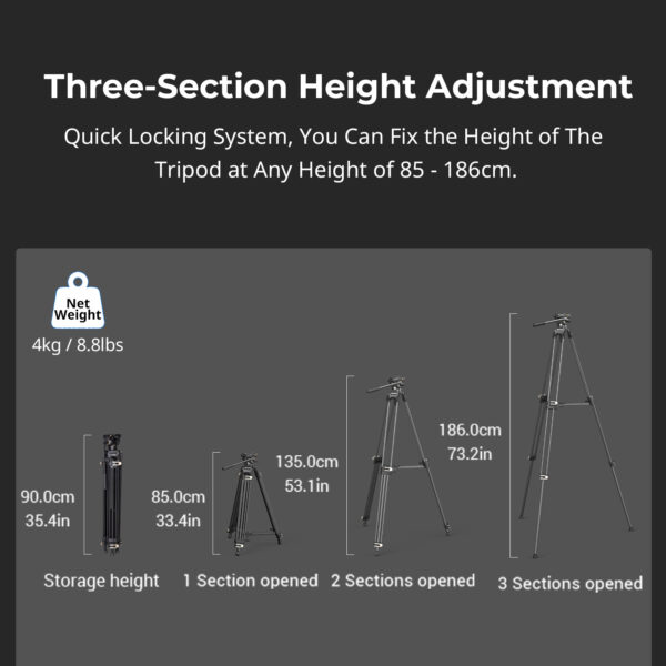 SMALLRIG AD-01 - 3751B - Trépied caméra – Image 5