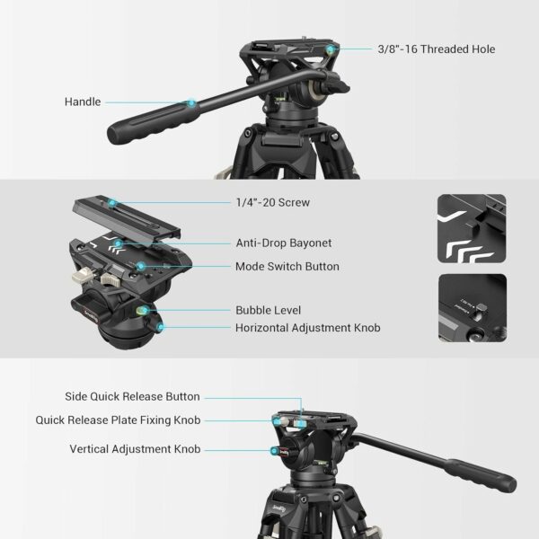 SMALLRIG AD-01 - 3751B - Trépied caméra – Image 4