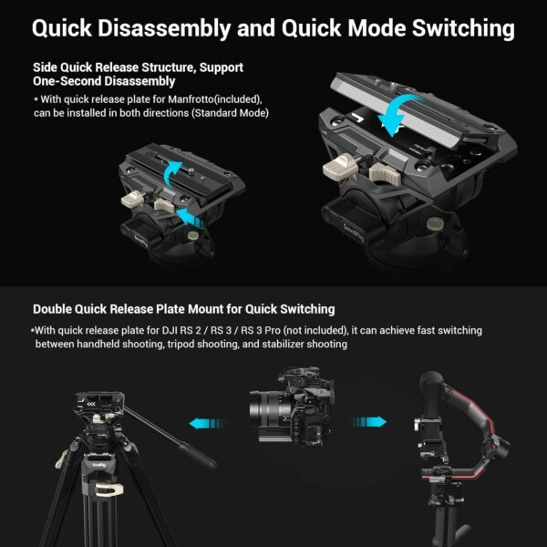 SMALLRIG AD-01 - 3751B - Trépied caméra – Image 9